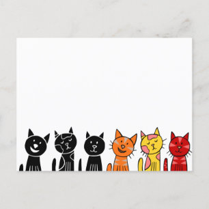 Postcard cute cats