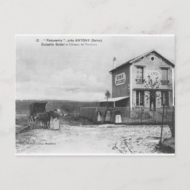 Postcard depicting a 'Panorama' near Antony (Front)