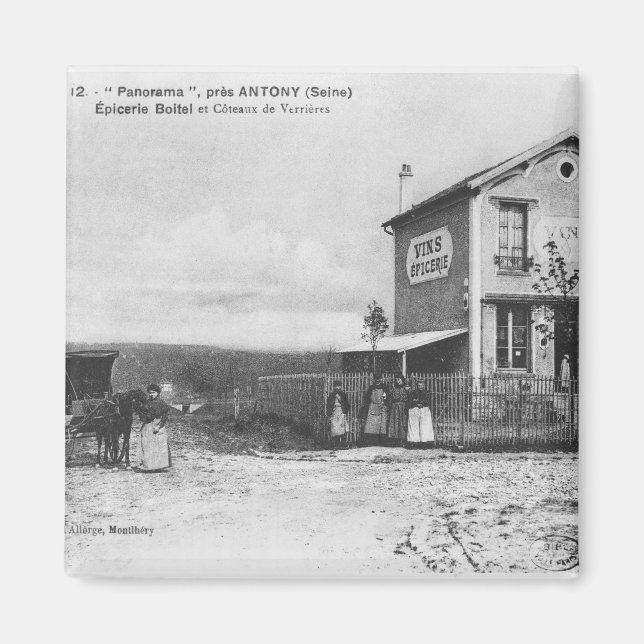 Postcard depicting a 'Panorama' near Antony Magnet (Front)