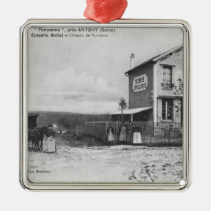 Postcard depicting a 'Panorama' near Antony Metal Tree Decoration