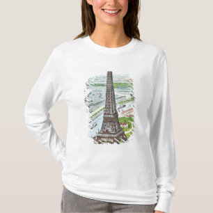 Postcard depicting the Eiffel Tower T-Shirt