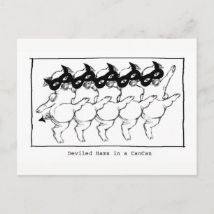 Postcard - Deviled Ham in a Can Can