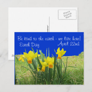Postcard - Earth Day Daffodils