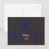 Postcard - Fireworks Greetings