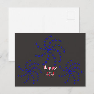 Postcard - Fireworks Greetings