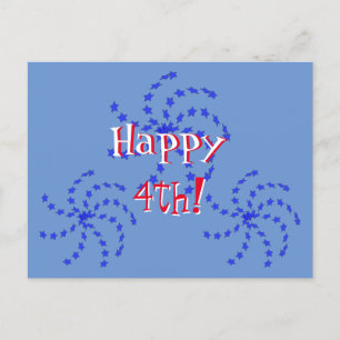 Postcard - Fireworks Pinwheels