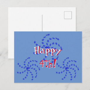 Postcard - Fireworks Pinwheels