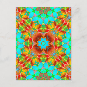 Postcard Floral Fractal Art G410