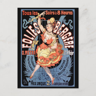 Postcard: Folies Bergere Postcard