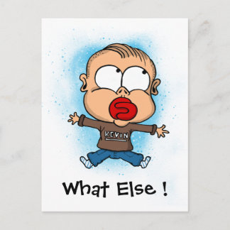 Postcard "funny baby" What else !