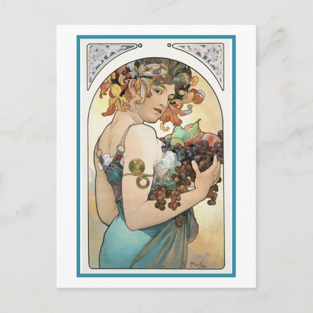 Postcard - Gathering Fruit (Front)