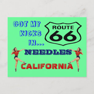 Postcard Get Your Kicks On Route 66 - Road Trip PC