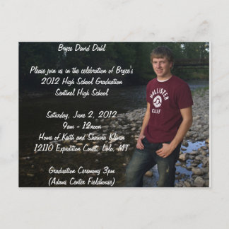 Postcard Graduation Announcement