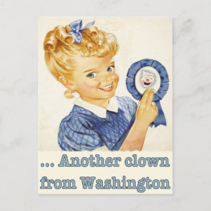 Postcard Greetings from a Political Clown