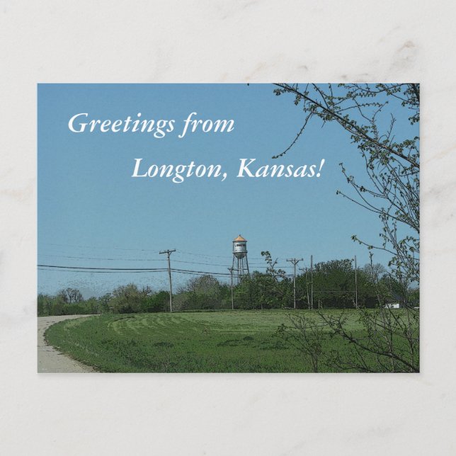 Postcard: Greetings from Longton, Kansas! Postcard (Front)