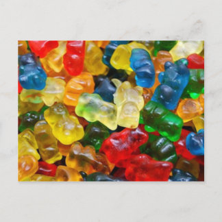 postcard, gummy bears postcard