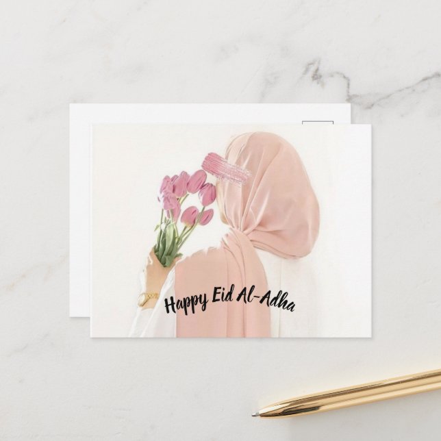 Postcard Happy Eid Al Adha (Front/Back In Situ)