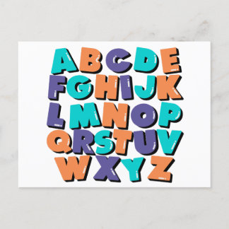 Postcard - Happy Letters