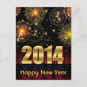 Postcard Happy New Year 2014