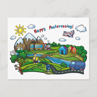 Postcard "Happy Postcrossing!"
