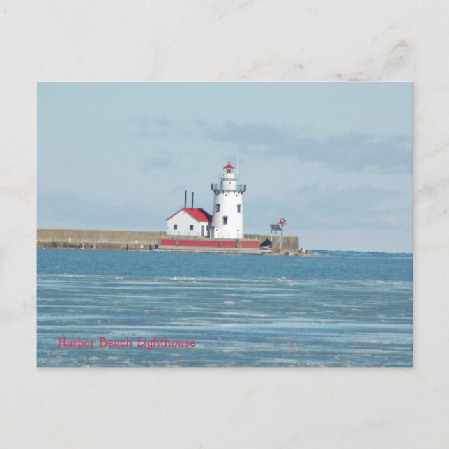 Postcard : Harbour Beach Lighthouse  (Front)