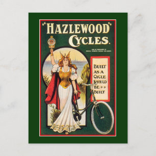 Postcard: Hazlewood Cycles - Vintage Bicycle Postcard