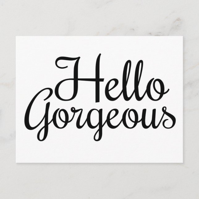 Postcard Hello Gorgeous (Front)