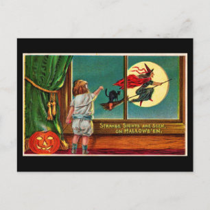 Postcard-Holiday Art-Vintage Halloween 18 Holiday Postcard