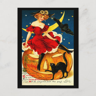 Postcard-Holiday Art-Vintage Halloween 1 Holiday Postcard