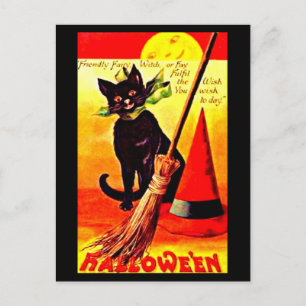 Postcard-Holiday Art-Vintage Halloween 27 Holiday Postcard