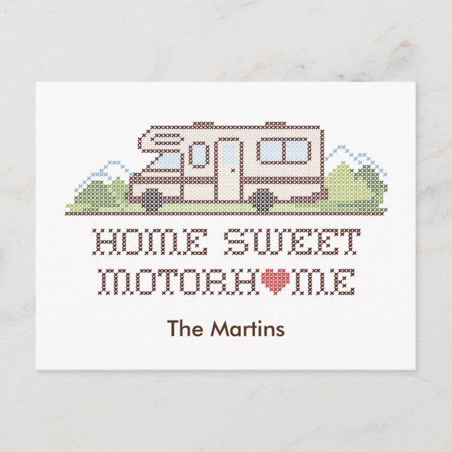 Postcard - Home Sweet Motorhome (Front)