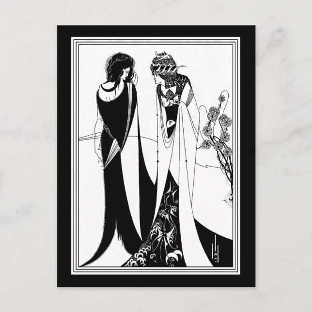 Postcard: Illustration by Aubrey Beardsley Postcard (Front)