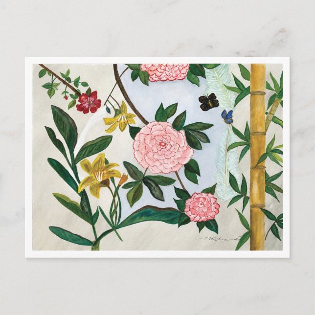 POSTCARD INVITATION - Water Colour Painting (Front)