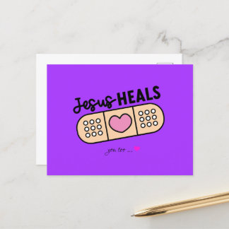 Postcard Jesus heals today - you too
