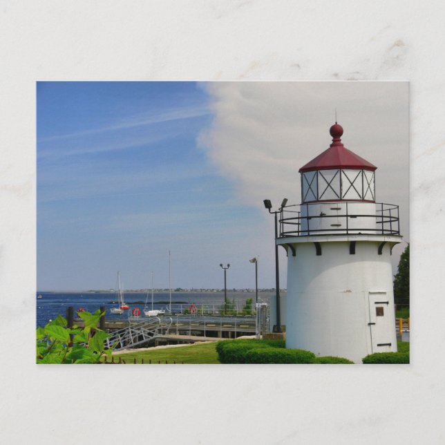 Postcard Lighthouse Newburyport Harbour Range Fron (Front)