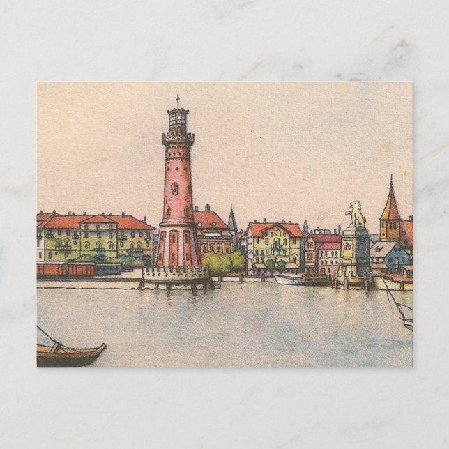 Postcard - Lindau Lighthouse (Front)