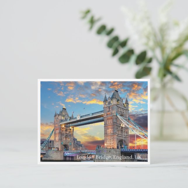Postcard - London Bridge, England UK (Standing Front)