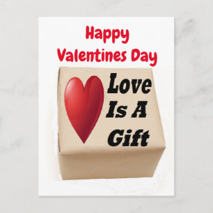Postcard Love Is A Gift