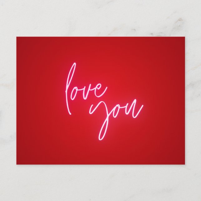 Postcard - "love you" (Front)