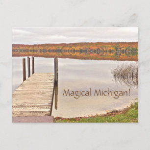 postcard/"Magical Michigan"/Lime Lake/Leelanau Pen Postcard