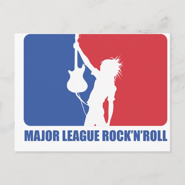 POSTCARD - MAJOR LEAGUE ROCK'N'ROLL (Front)