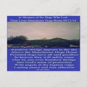 Postcard Manchester Rainbow Poem