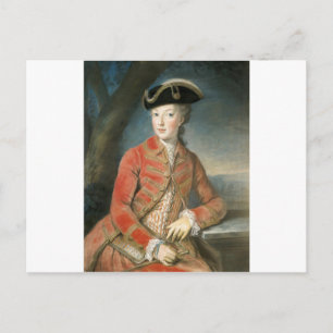 Postcard Marie Antoinette hunting attire