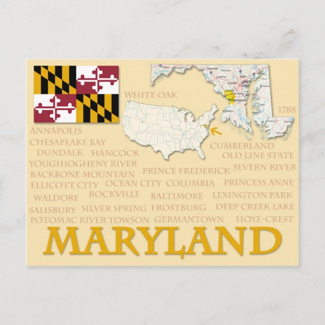 Postcard "Maryland" (Front)