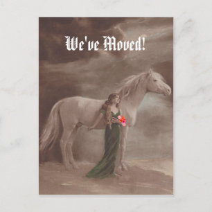 Postcard Memorable We've Moved New Address Horse