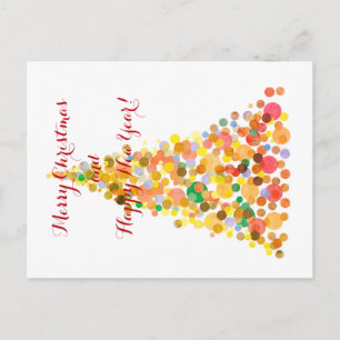 Postcard Merry Christmas Happy New Year!