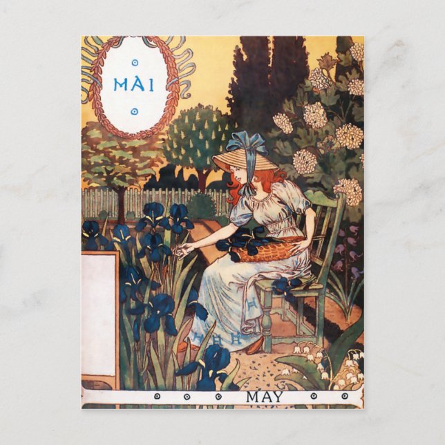 Postcard: Month of May - Mai Postcard (Front)