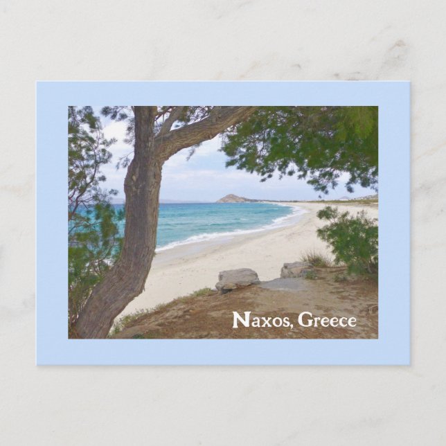 postcard/ Naxos, Greece/beach Postcard (Front)