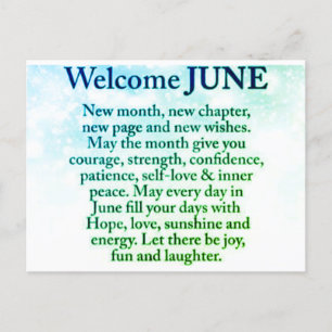 postcard new month