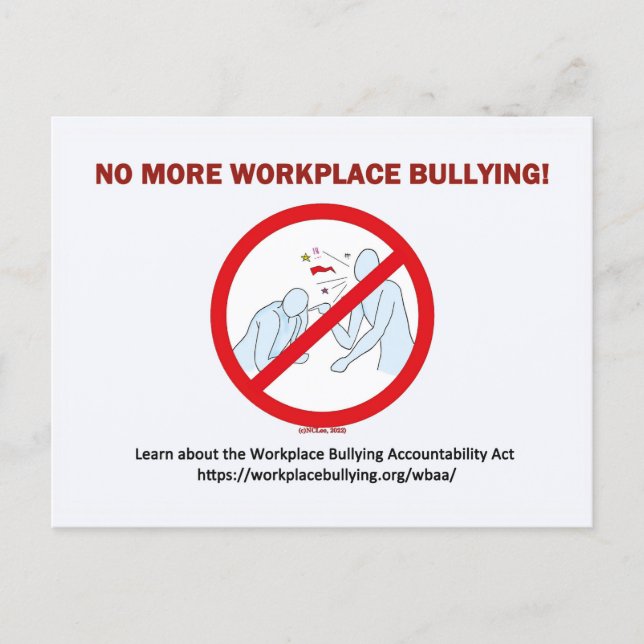 Postcard-NoMore Workplace Bullying Postcard (Front)